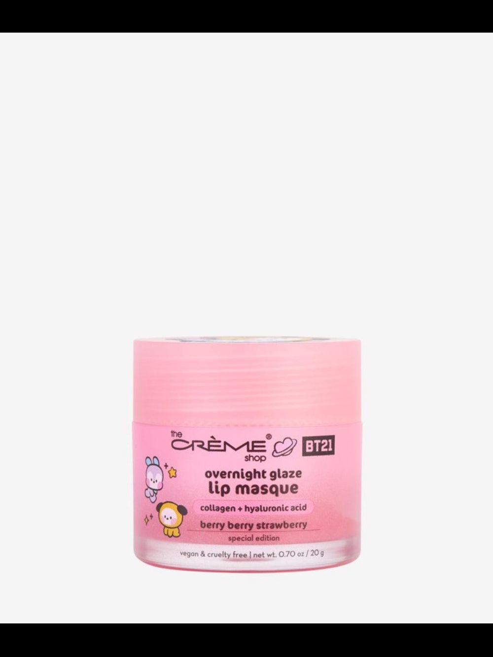 The Crème Shop x BT21 Overnight Glaze Lip Masque – Berry Berry Strawberry